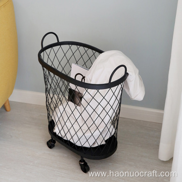 cesta de almacenamiento forjada cesta de cesto de lavandería de baño